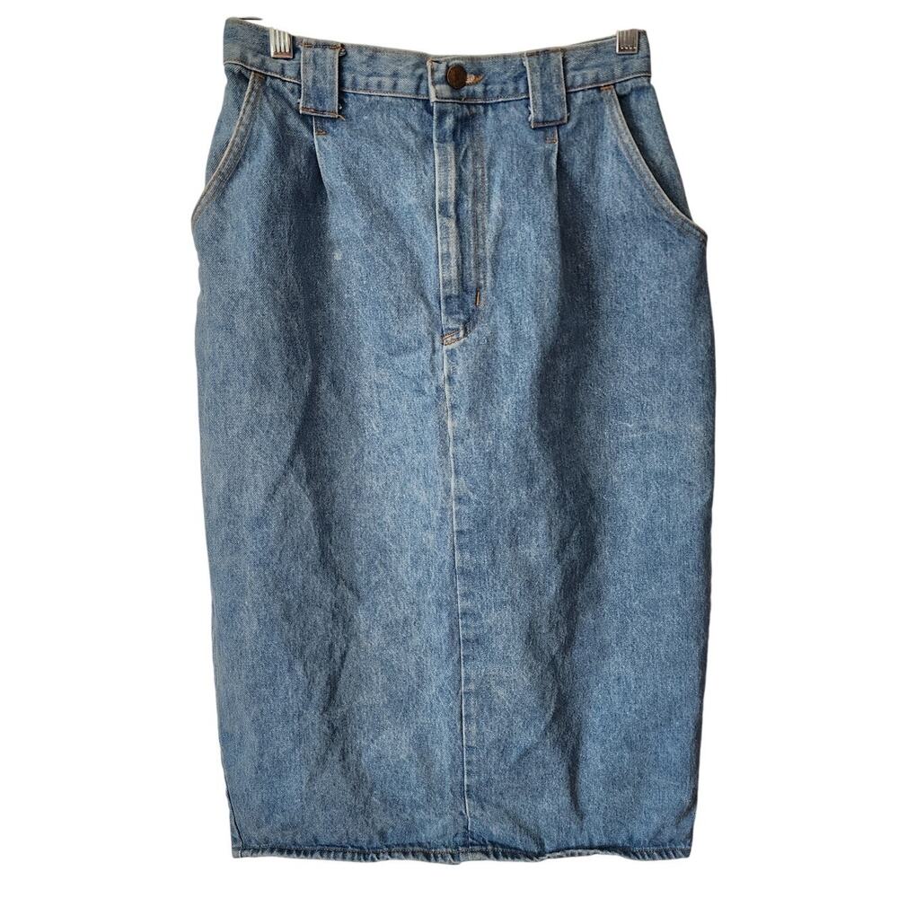 American Heartland Jeanware Knee Length Denim Jean Skirt Size 10